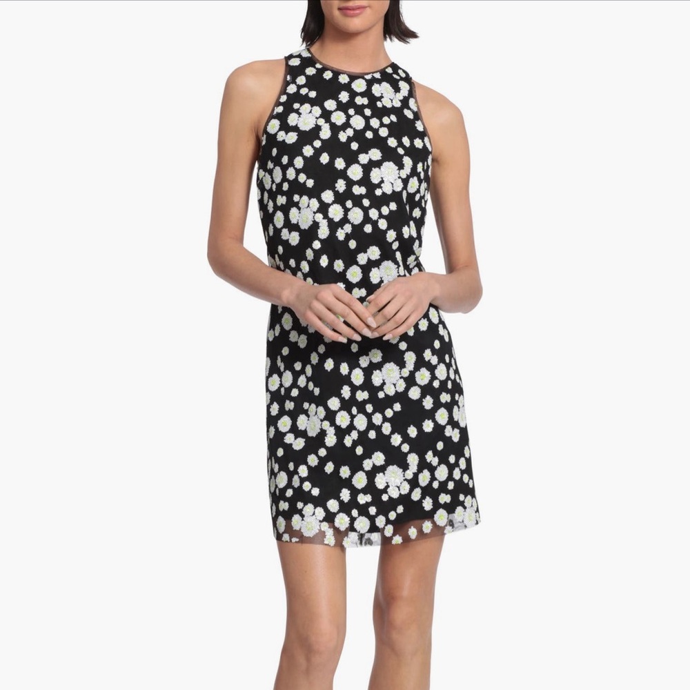 Floral Sequin Sheath Dress